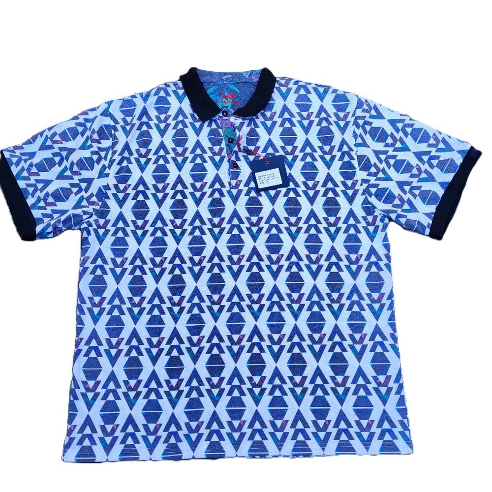 NWT Golf Shirt Aztec Pattern 3XL Size Cotton Polo Shirt